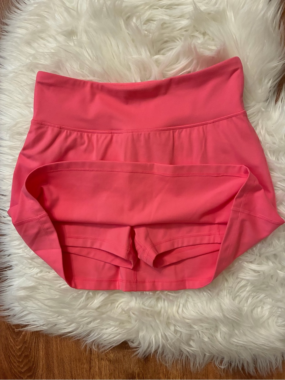 DKNY Sport Skort Azalea Pink Coral XS Like New Shorts Underneath Pockets Tennis